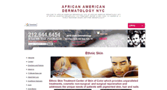 Desktop Screenshot of africanamericandermatologynyc.org